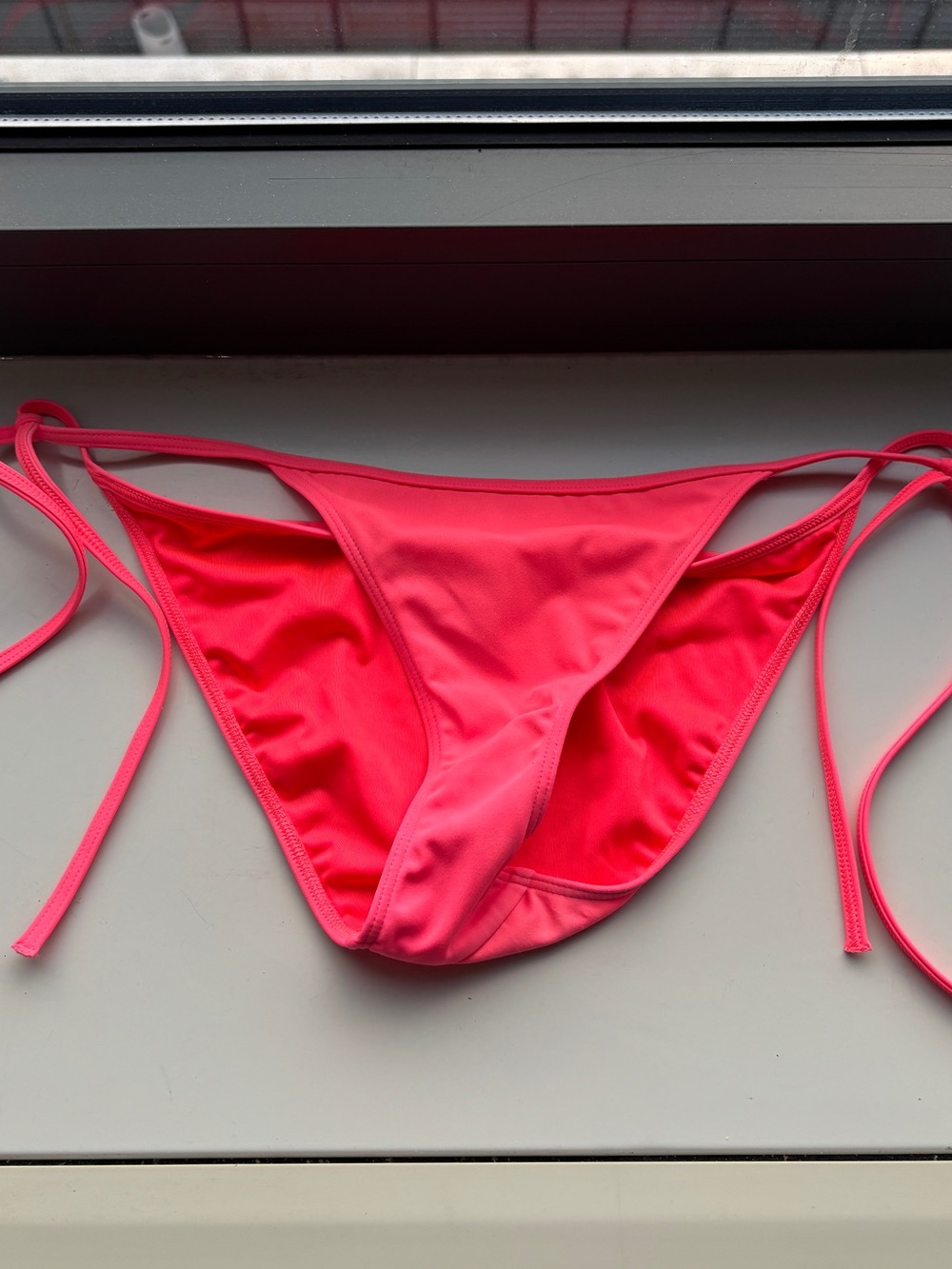 Victoria’s Secret pink Bikini Bottom with side ties